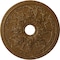 Ekena Millwork Rose and Ribbon Medallion (Canopies up to 4"), 23 5/8"OD x 4"ID x 1 1/2"P, Smokey Topaz Crackle CM23ROSTC - alternate 1